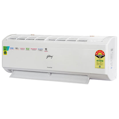Godrej 1 Ton 5 Star Split Inverter AC – 5-in-1 Convertible, i-Sense, AI Mode (12ITC5, 2025 Model)