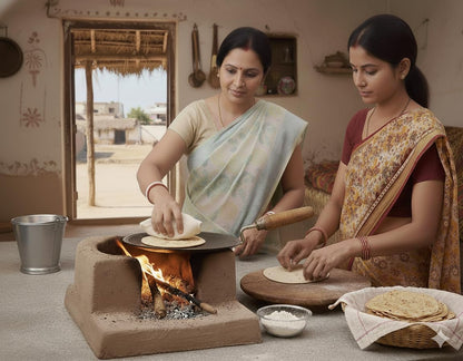 Pure Iron Concave Tawa for Roti/Chapati with Wooden Handle | Premium Heavy 100% Iron Handmade Curved Tava for Multipurpose Uses & Health Benefits | Non-Toxic, No Chemical Layers| 10 Inch, Heavy 1KG