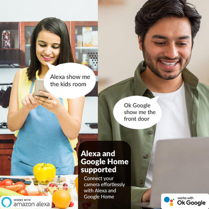 CP PLUS 3MP Smart Wi-Fi CCTV Camera | 360° Pan & Tilt | CTC Cyber Secure Tech | View & Talk | Smart Detection Suite | Night Vision | Cloud Storage | Supports OK Google | CP-E35Q