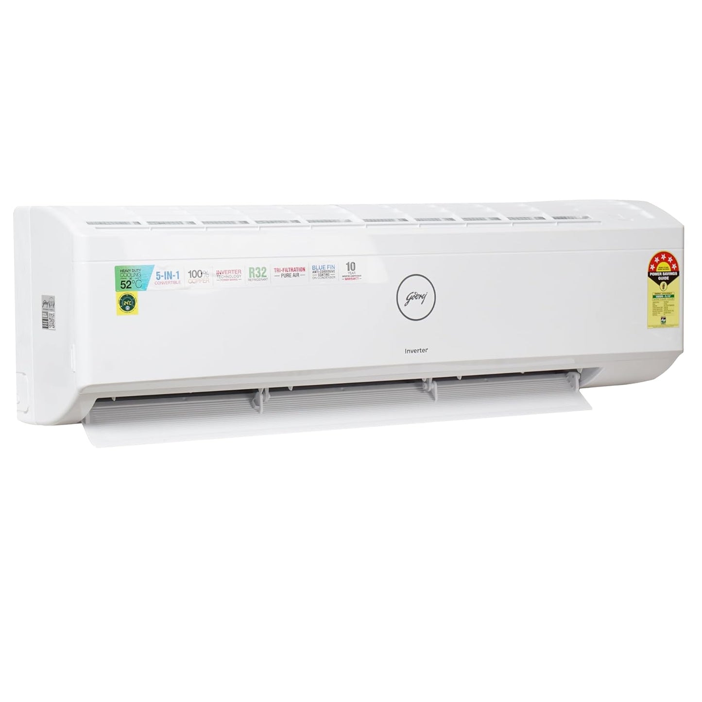 Godrej 1.5 Ton 5 Star Split Inverter AC – Silent Operation, 4-Way Swing (18ITC5, 2025 Model)