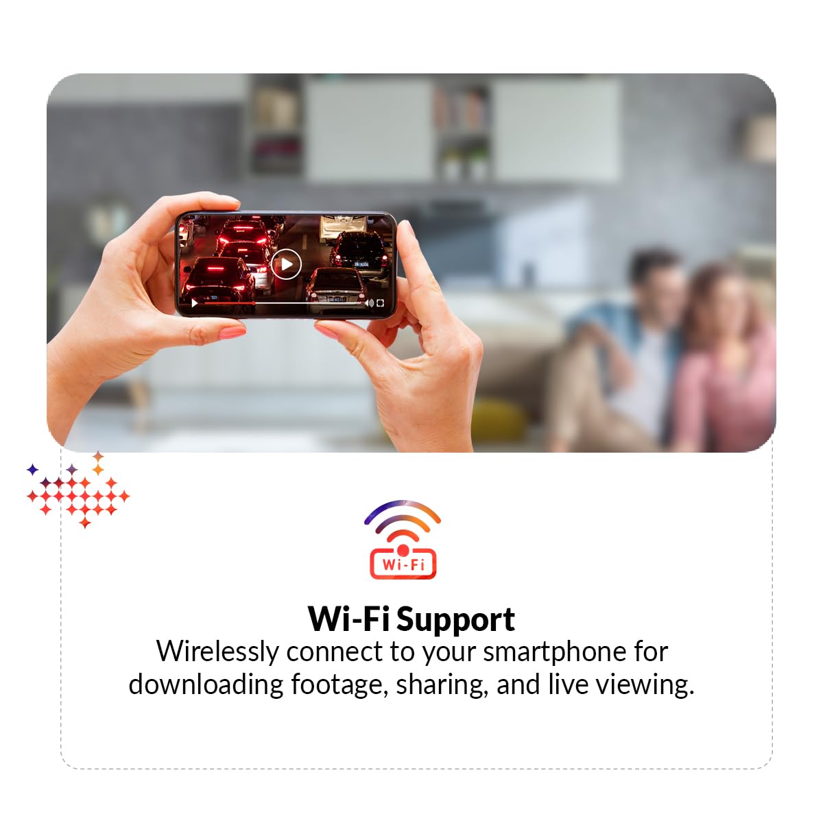 CP PLUS CarKam Car Dashcam with 1080p Full Hd Resolution | Wide View Angle | Supports G Sensor | Supports Night Vision| Suitable for Large Cars & SUVs | CP-AD-H2B-W