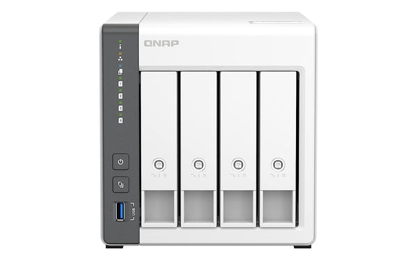QNAP TS-433-4G 4 Bay NAS with Quad-core Processor, 4 GB DDR4 RAM and 2.5GbE + GbE LAN Network (Diskless)