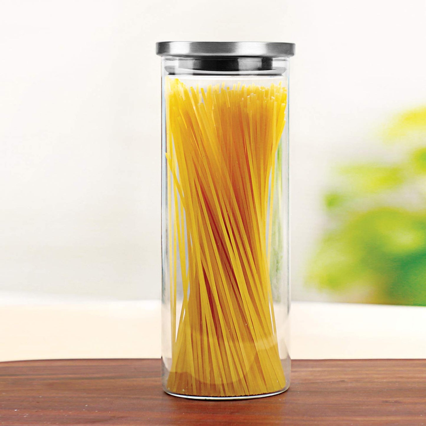 Cello Steelox Borosilicate Storage Jar, Air Tight, Clear, 1000 ml
