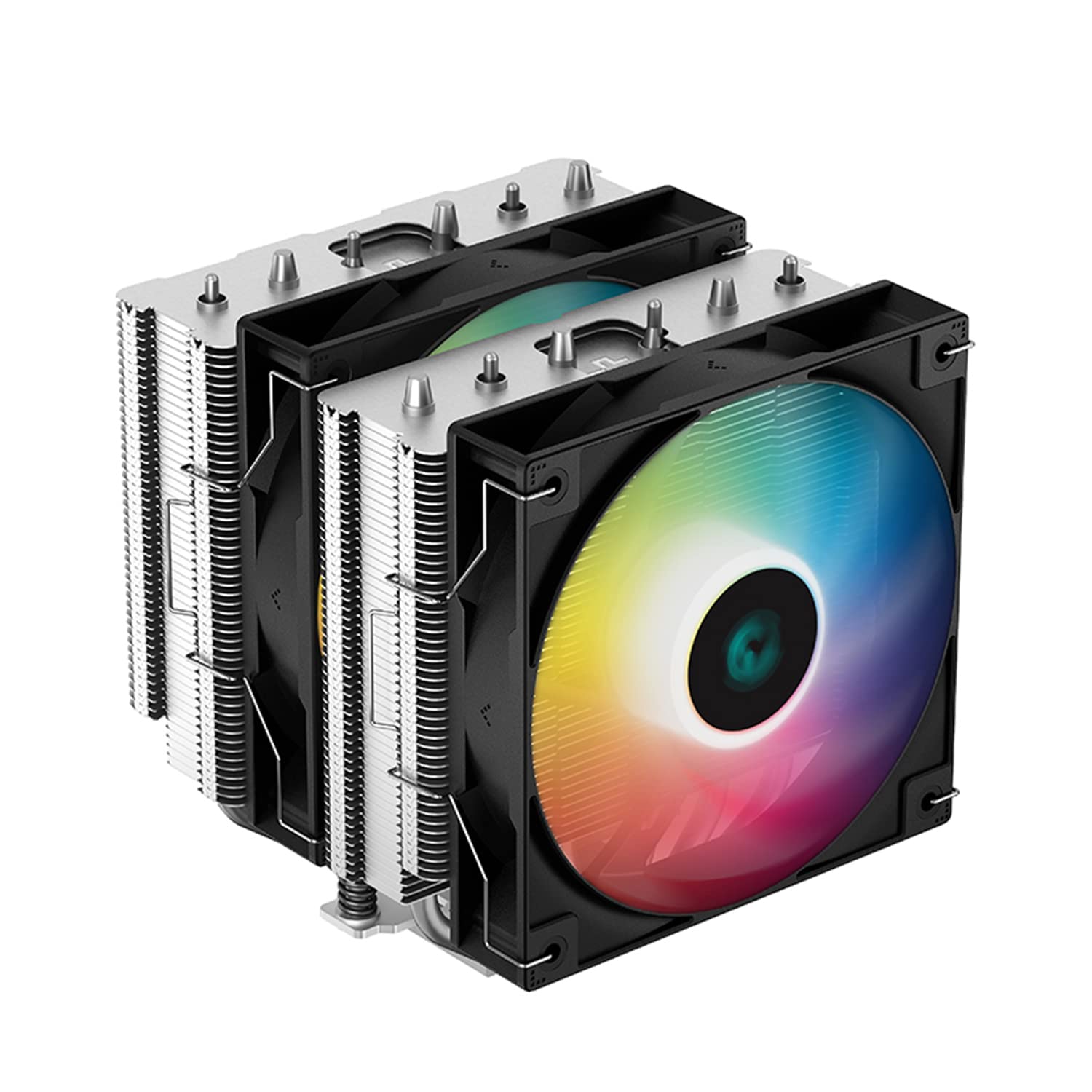Deepcool Air Cooler AG620 with dual ARGB fan Support : Intel LGA2066/2011-v3/2011/1700/1200/1151/1150/1155 and AMD AM5/AM4 - R-AG620-BKANMN-G-1-Computerspace-computerspace