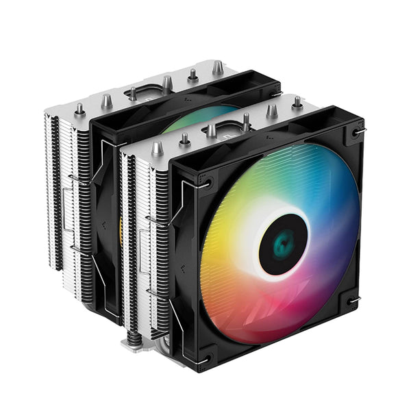 Deepcool Air Cooler AG620 with dual ARGB fan  Support : Intel LGA2066/2011-v3/2011/1700/1200/1151/1150/1155 and AMD AM5/AM4 - R-AG620-BKANMN-G-1