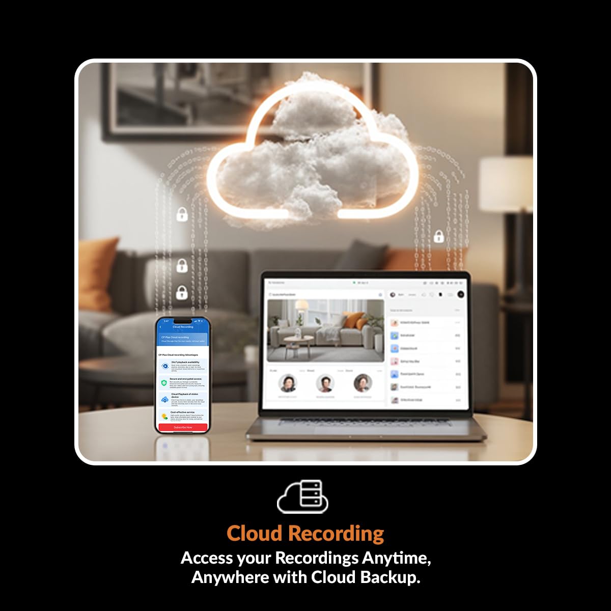 CP PLUS 3MP Smart Wi-Fi CCTV Camera | 360° Pan & Tilt | CTC Cyber Secure Tech | View & Talk | Smart Detection Suite | Night Vision | Cloud Storage | Supports OK Google | CP-E35Q