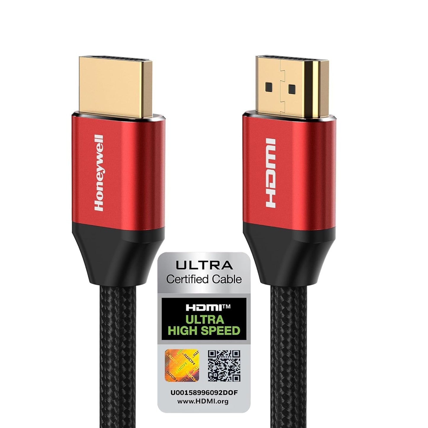 Honeywell DisplayPort to DisplayPort 2.0 Cable – 8K@60Hz UHD, 40Gbps, 2 Meter, Male to Male (TV, Laptop, Monitor, Projector)