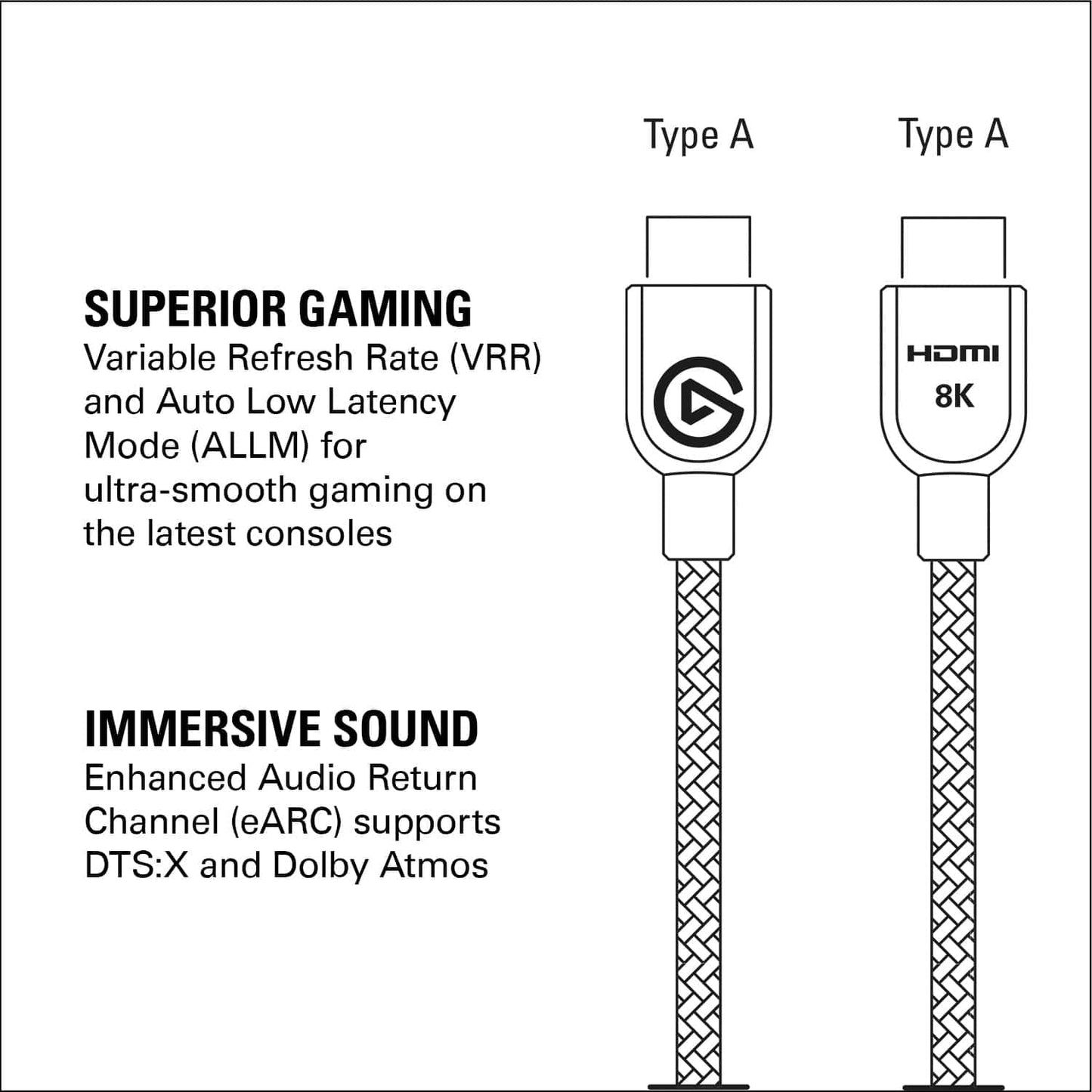 Elgato Ultra High Speed HDMI Cable, 200 cm, Black