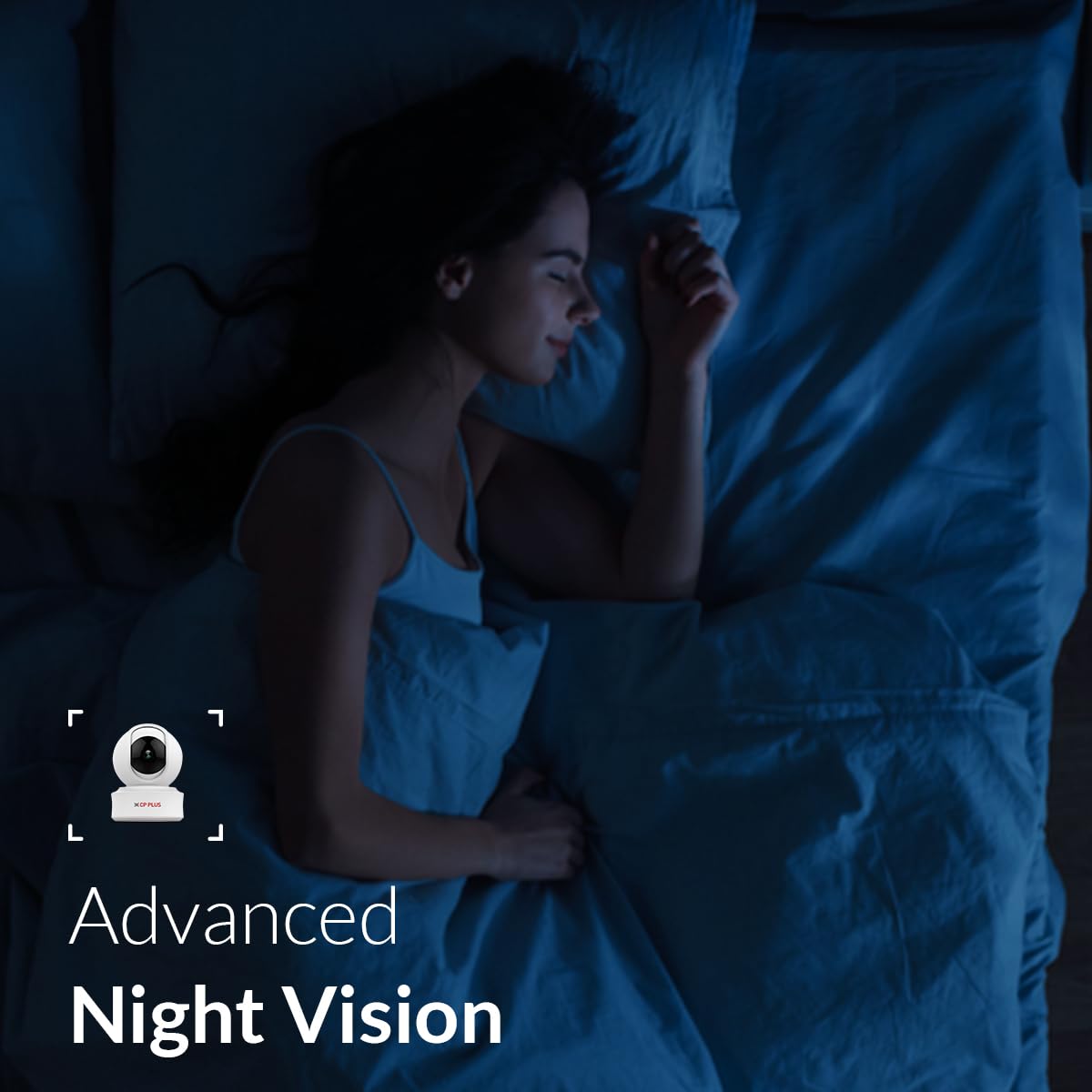 CP PLUS 2MP Full HD Smart Wi-fi CCTV Home Security Camera | 360° with Pan Tilt | 2Way Talk | Motion Detect | Night Vision | Supports SD Card (Upto 128 GB), Alexa & Ok Google | CP-E21A