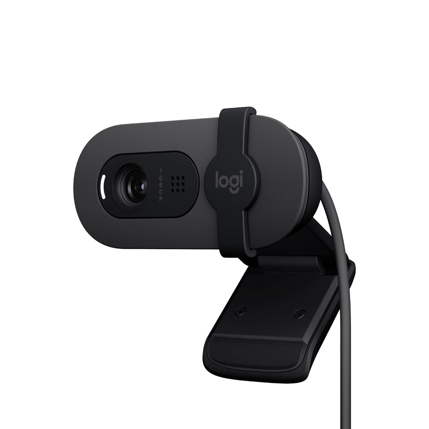 Logitech Brio 100 Full HD Webcam for Meetings and Streaming, Auto-Light Balance, Built-in Mic, Privacy Shutter, USB-A, for Microsoft Teams, Google Meet, Zoom and More- Graphite-Webcam-Logitech-Graphite-computerspace