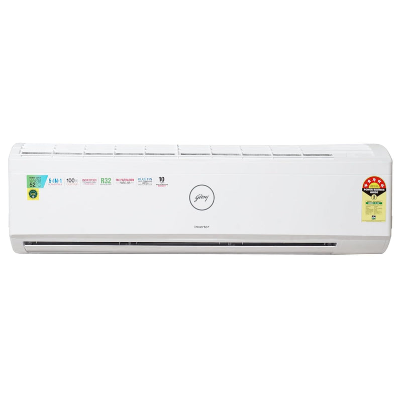 Godrej 1.5 Ton 5 Star Split Inverter AC – Silent Operation, 4-Way Swing (18ITC5, 2025 Model)