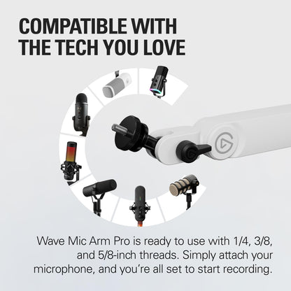 Elgato Wave Mic Arm Pro White Edition