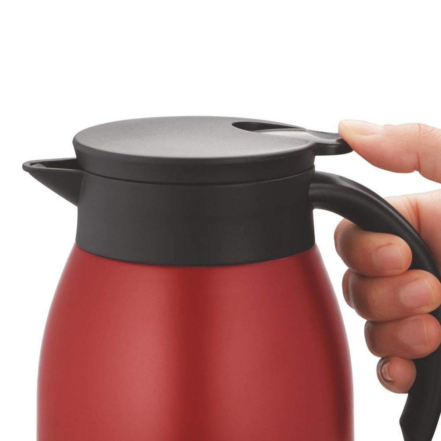 Borosil Stainless Steel 500ml Teapot with Handle | Double Wall Vacuum Insulated Thermosteel Carafe | BPA Free Jug for Tea/Coffee & Juice | 12 Hours Hot & 14 Hours Cold | 1 Year Warranty, Black