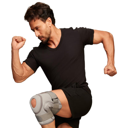 Leeford Ortho Hinged Knee Brace – Neoprene Support for Men & Women (Size M)