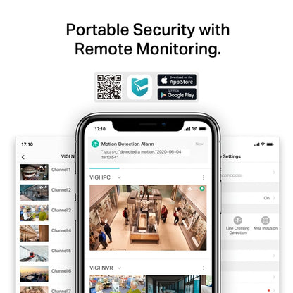 TP-Link VIGI C440-W Wireless Wired Wi-Fi Turret Network Security Camera| 24 Hour Full-Color CCTV | 4MP Ultra HD | Smart Detection | H.265+ | Two Way Audio | ONVIF | 4mm Lens