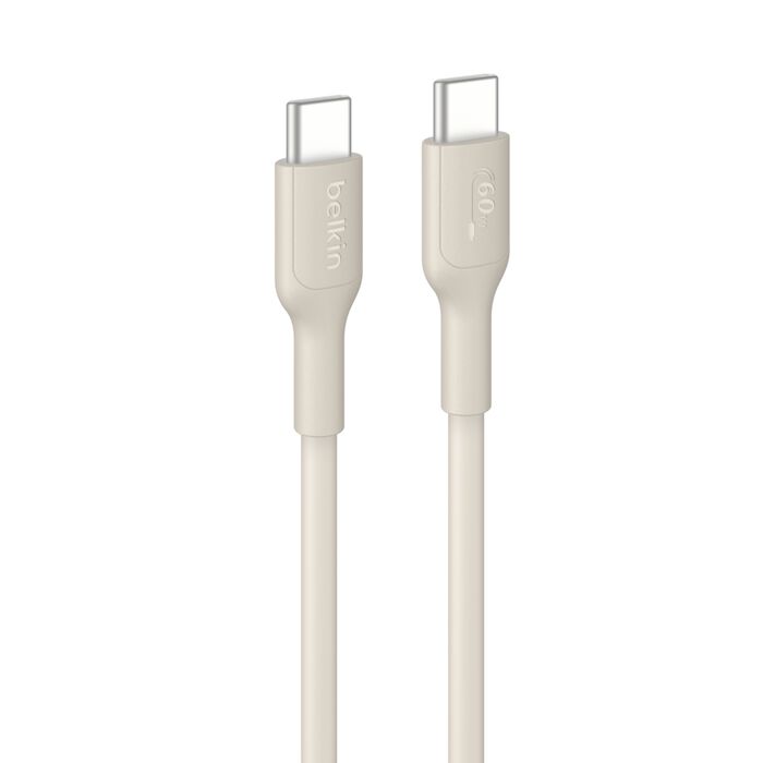 Belkin USB-C to USB-C 60W PCR Cable 2M Sand – Fast Charge