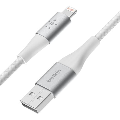 Belkin Braided Lightning to USB-A Cable 2M White – MFi Certified