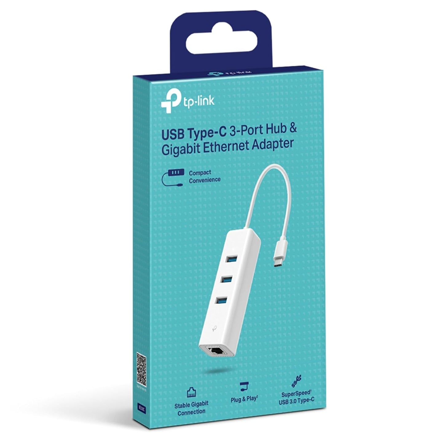 TP-Link USB to Ethernet Adapter (UE306), Foldable USB 3.0 to Gigabit Ethernet LAN Network Adapter, Supports Nintendo Switch, Windows 11/10/8.1/8/7 Mac OS and Linux OS, Plug and Play