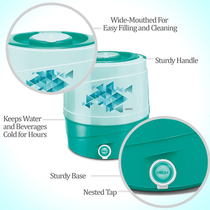 Milton New Kool Rover 18 Insulated Water Jug, 16 litres, Turquoise