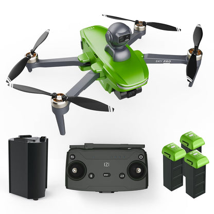 New IZI Sky Pro 4K Fly More Combo Camera Drone, 540° OA, 20MP, 5KM Live Video, 96 Mins Flight, 3-Axis Gimbal, 10+ Flying Modes, RTH, GPS, 3 x Smart Battery, Fast Tri-Charger, UAV 1-Year Warranty