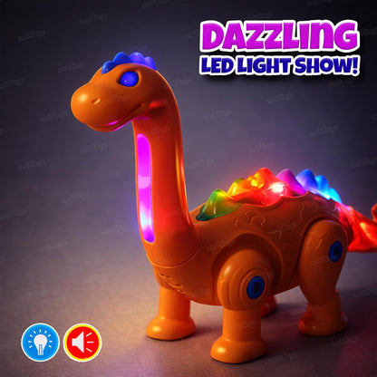 Electric Walking Dinosaur Toy - Lights, Music & Sound Effects | Kids Pet Toy
