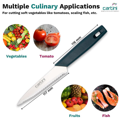 Godrej Cartini Chef Knife – 8" Stainless Steel Kitchen Knife with 1 Year Warranty