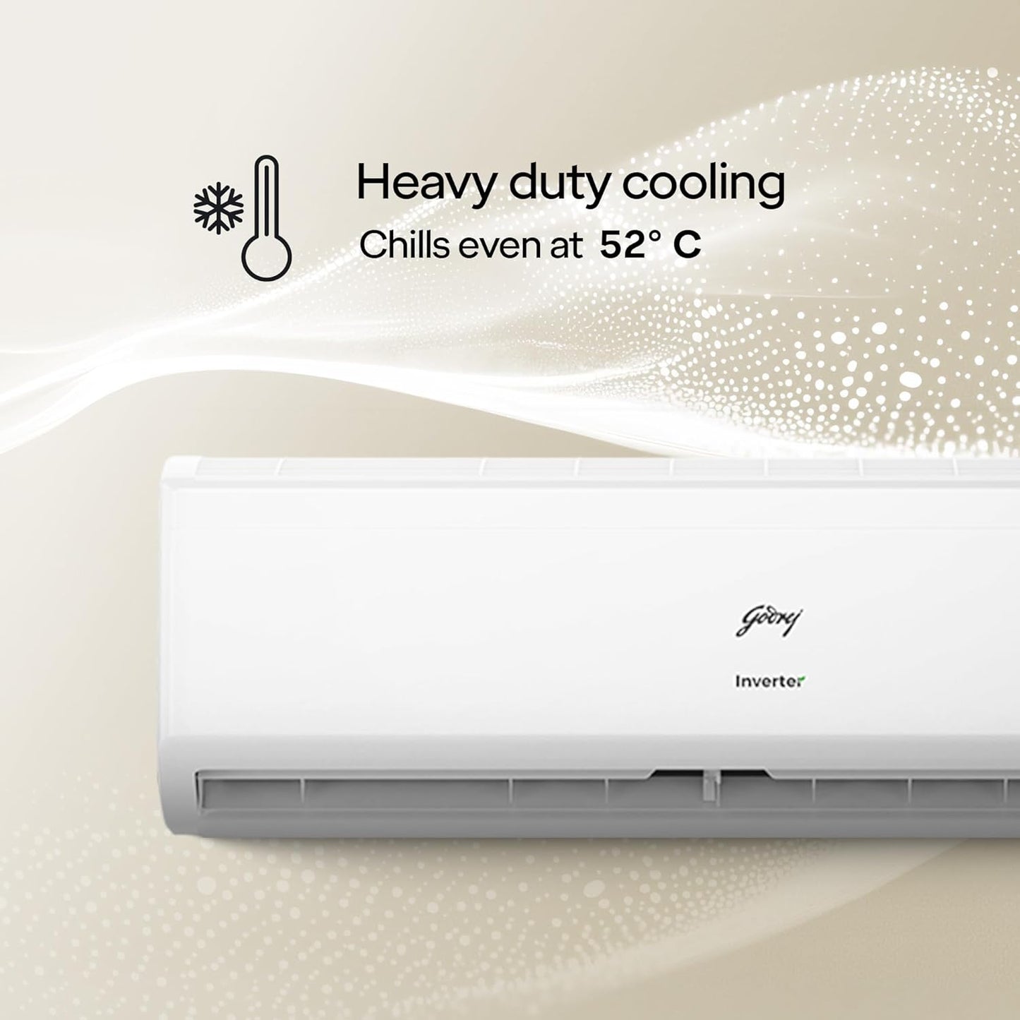 Godrej 1.5 Ton 3 Star Split Inverter AC – Flower Indoor Design, 4-Way Swing (18A3TG, 2026 Model)