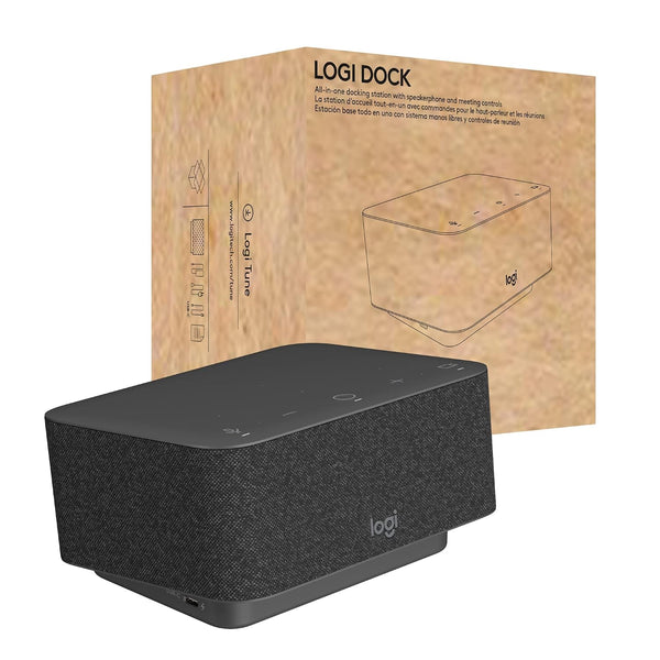 Logitech Logi Dock | All-in-One USB-C Docking Station | Speakerphone | 100W PD | Dual Monitor | MS Teams