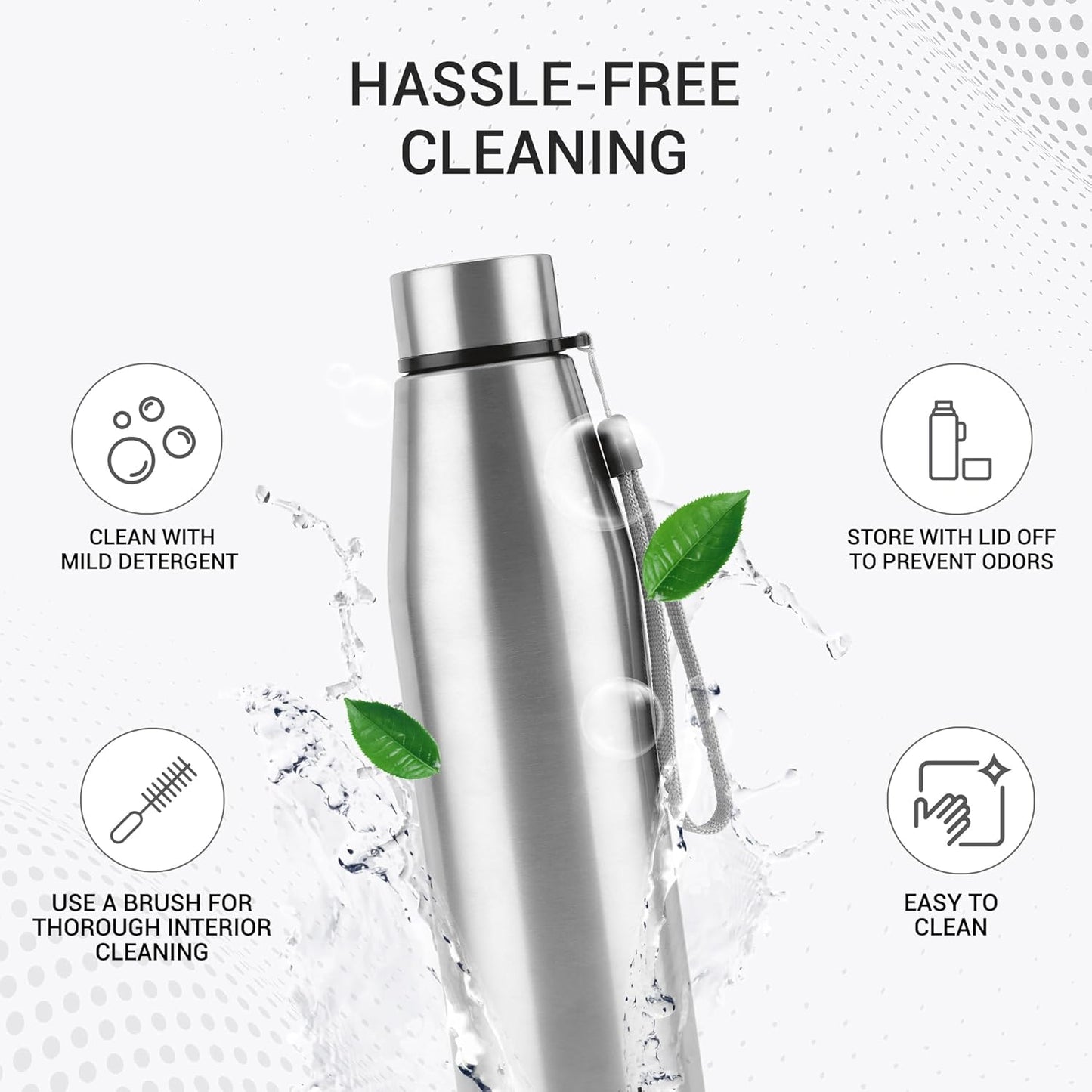 Milton Drift Stainless Steel Bottle 950 ml (Pack of 3) (Milton)
