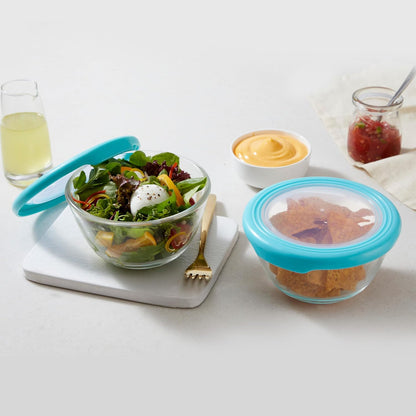 CELLO Ornella Toughened Glass Mixing Bowl Without Lid | Microwave Safe & Dishwasher Safe | Clear & Non- Porous Glass | Scratch Resistant | Transparent