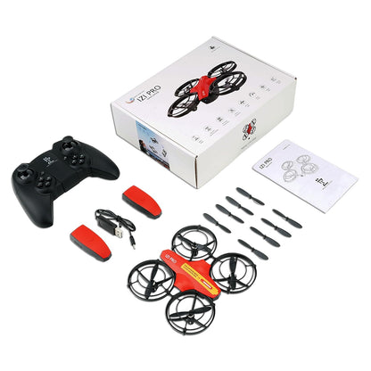 IZI PRO Nano Drone 720P HD Camera 2 Batteries with Battle Mode, One-Key Start, Altitude Hold | 360° Flip, Gesture Control, 20 Minutes Fly Time, Portable Mini RC Drone for Beginners (Red)