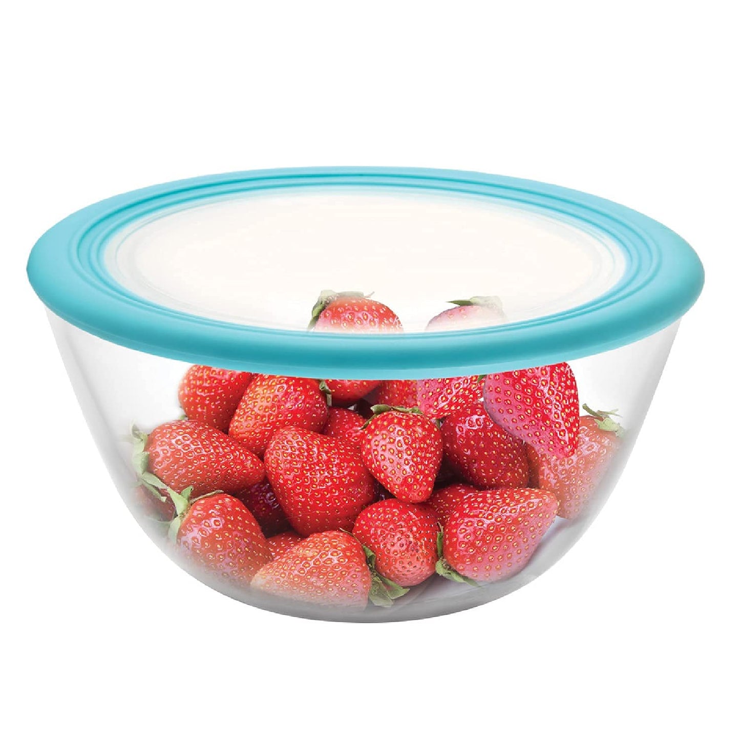 CELLO Ornella Toughened Glass Mixing Bowl Without Lid | Microwave Safe & Dishwasher Safe | Clear & Non- Porous Glass | Scratch Resistant | Transparent