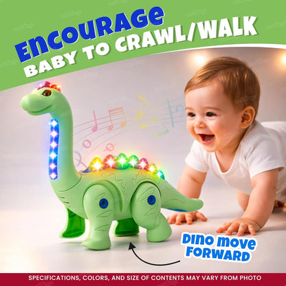 Electric Walking Dinosaur Toy - Lights, Music & Sound Effects | Kids Pet Toy