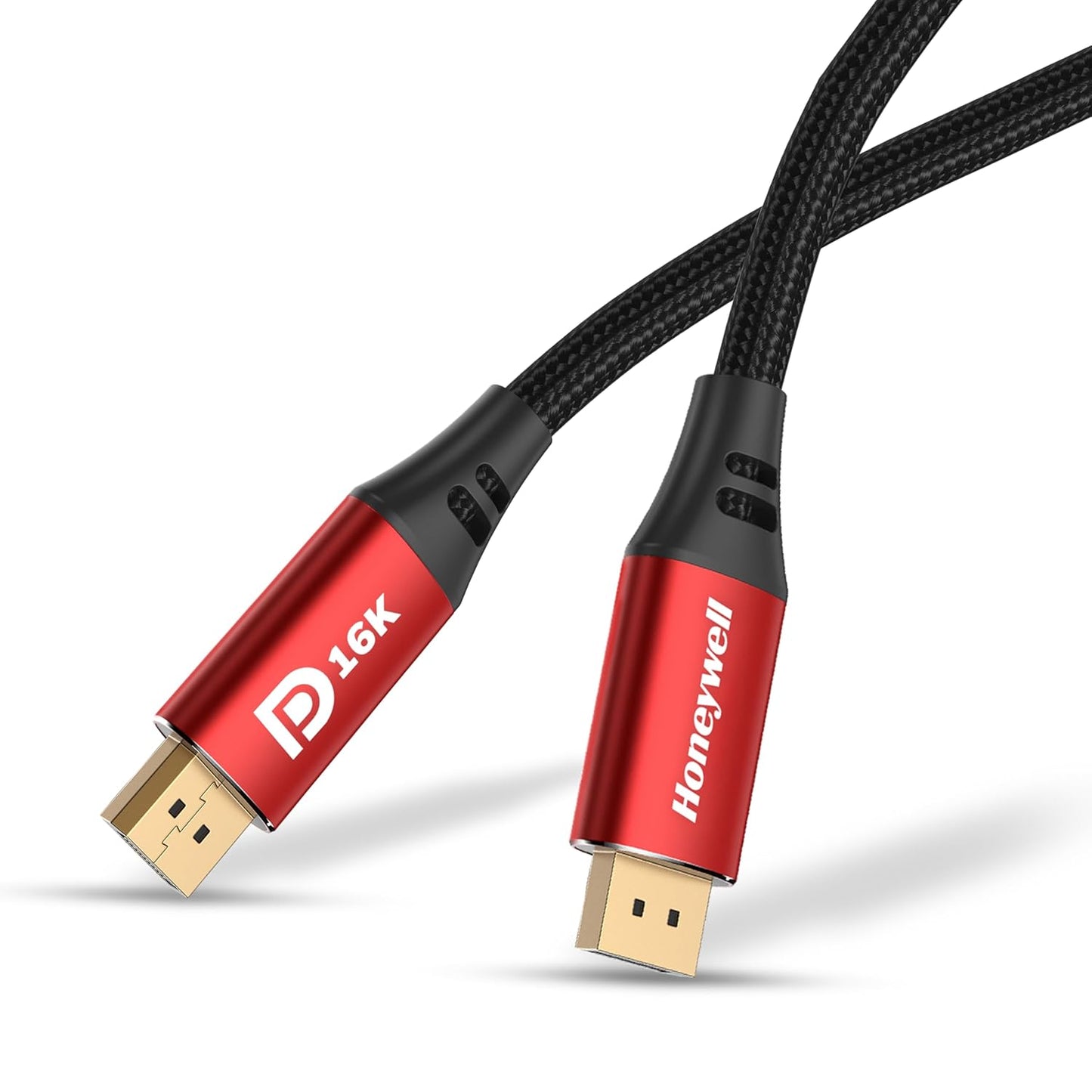 Honeywell DisplayPort to DisplayPort 2.0 Cable – 8K@60Hz UHD, 40Gbps, 2 Meter, Male to Male (TV, Laptop, Monitor, Projector)