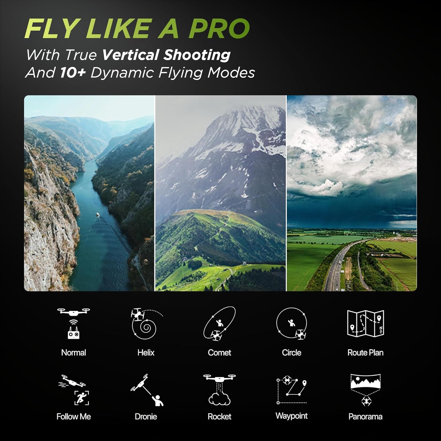 New IZI Sky Pro 4K Fly More Combo Camera Drone, 540° OA, 20MP, 5KM Live Video, 96 Mins Flight, 3-Axis Gimbal, 10+ Flying Modes, RTH, GPS, 3 x Smart Battery, Fast Tri-Charger, UAV 1-Year Warranty