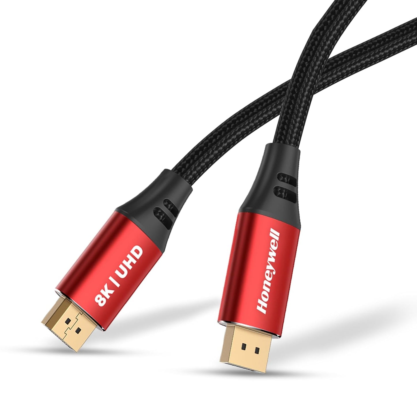 Honeywell DisplayPort to DisplayPort 2.0 Cable – 8K@60Hz UHD, 40Gbps, 2 Meter, Male to Male (TV, Laptop, Monitor, Projector)