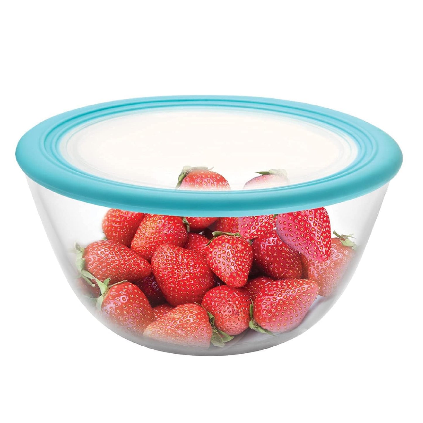 CELLO Ornella Toughened Glass Mixing Bowl Without Lid | Microwave Safe & Dishwasher Safe | Clear & Non- Porous Glass | Scratch Resistant | Transparent