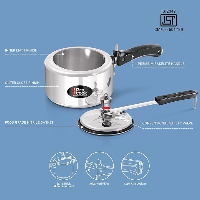 Pressure Cooker Inner Lid Aluminium Induction (Milton Procook)
