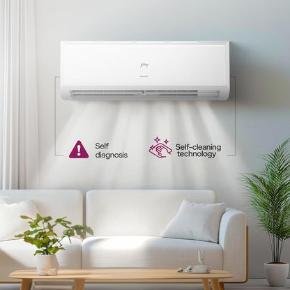 Godrej 1.5 Ton 3 Star Split Inverter AC – 5-in-1 Convertible, 52° Heavy Duty Cooling (18Y3TG, 2026 Model)