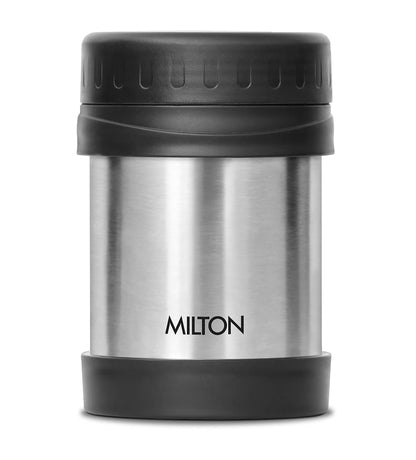 Milton Soup Flask Deluxe 350 Thermosteel I 100% Leak Proof I Premium SS304 Stainless Steel I Vacuum Insulated I Thermos for Soup, Tea, Coffee, 340 ml, Silver
