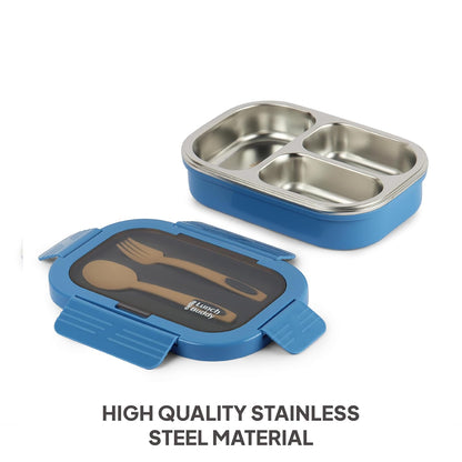 CELLO Lunch Buddy Insulated Lunch Box with Plastic Spoon and Fork | 100% Food Grade | Leak Proof and Break Resistant | Ideal for College,Office, Outdoor Activities | 925 ml, Pink