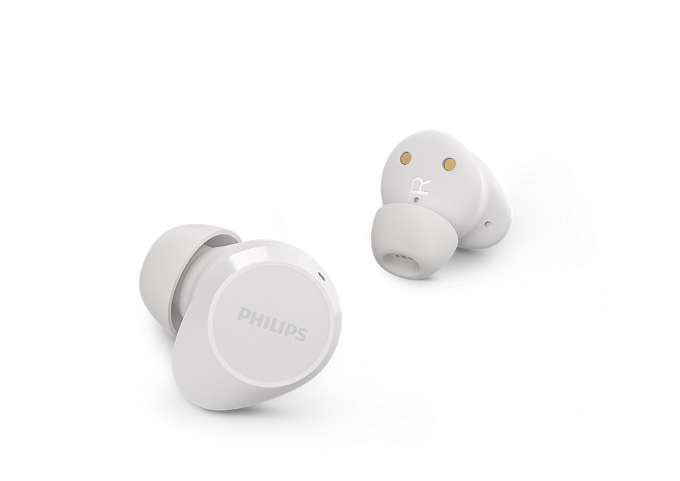 Philips True Wireless Headphones TAT1209BK/00 Up to 18 hours of play time with the case IPX4 splash and sweat resistant Black