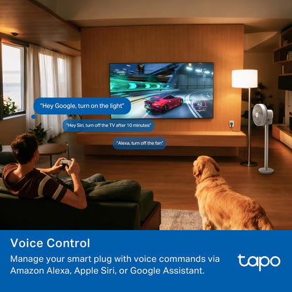 Tapo P116M 6A Mini Wi-Fi Smart Plug, Energy Monitoring & 4-Way Safety Protection | Compatible with Alexa, Google Home, Apple Home, Samsung SmartThings via Matter | Ideal for Small Appliances