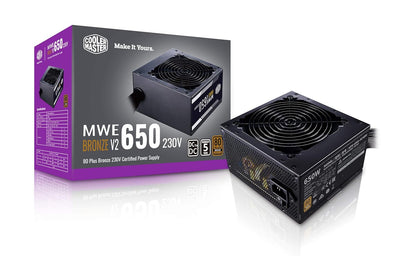 Cooler Master MWE 750 V3 Bronze ATX 3.1 Power Supply - Non Modular | 80 Plus Bronze Certified | Quite HDB Fan | DC-to-DC Circuit Design | ATX 3.1 Version | Ready for 50 Series | 750 Watt