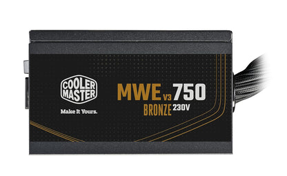 Cooler Master MWE 750 V3 Bronze ATX 3.1 Power Supply - Non Modular | 80 Plus Bronze Certified | Quite HDB Fan | DC-to-DC Circuit Design | ATX 3.1 Version | Ready for 50 Series | 750 Watt