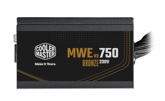Cooler Master MWE 750 V3 Bronze ATX 3.1 Power Supply - Non Modular | 80 Plus Bronze Certified | Quite HDB Fan | DC-to-DC Circuit Design | ATX 3.1 Version | Ready for 50 Series | 750 Watt