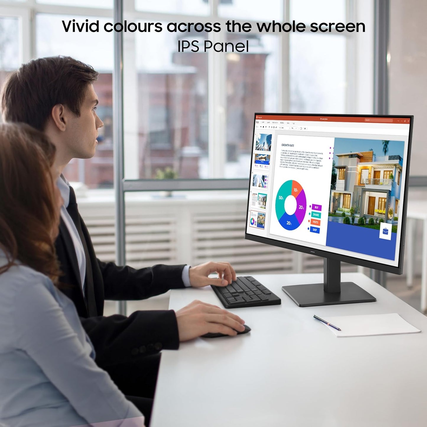 Samsung 24" HD Monitor 120Hz IPS Borderless (LS24F320GAWXXL)