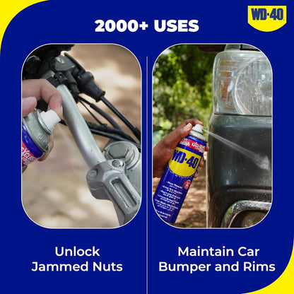 Pidilite WD-40, Multipurpose Spray, Rust Remover, Hinge Lubricant, Stain Remover, Degreaser, and Cleaning Agent, 420ml (341g)