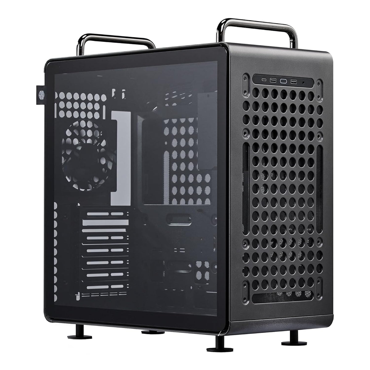 Cooler Master QUBE 540 ATX Mid-Tower PC Case, High Airflow, Tempered Glass