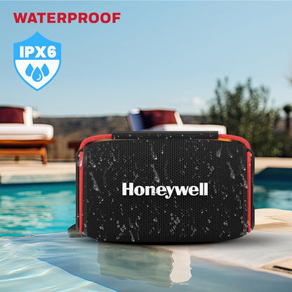 Honeywell Newly Launched Suono P400 15W 5.3 Bluetooth Speaker,Deep Bass Radiators,10H Playtime,IPX 6,TWS Feature,RGB Lights,SD Card,AUX,Type-C Port,Built-In Mic,78mm Drivers,2Yrs Manufacturer Warranty